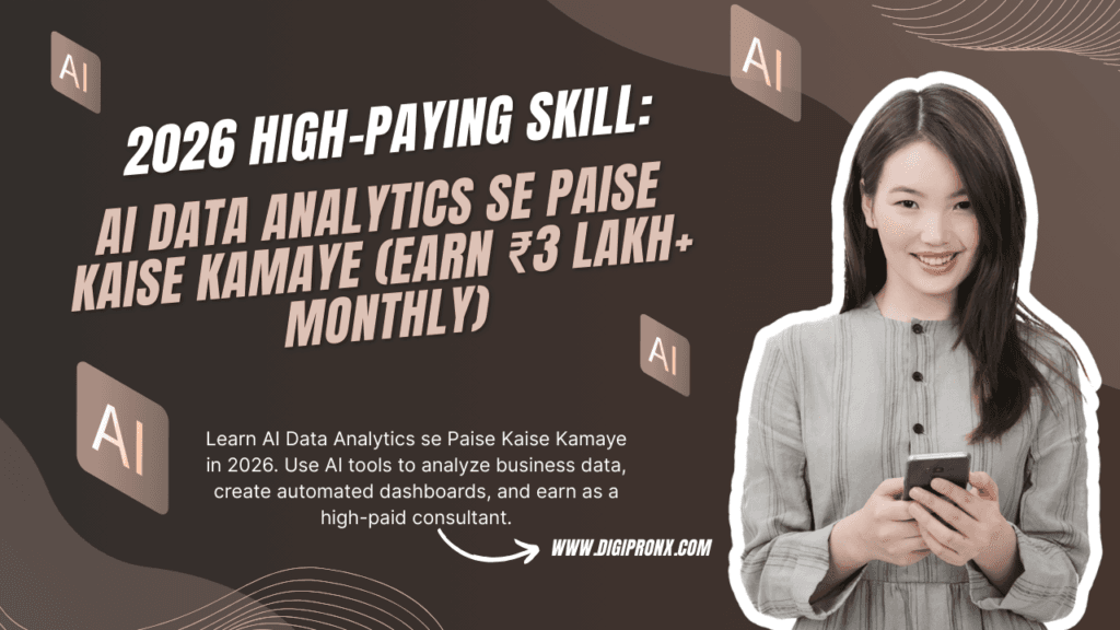 2026 High-Paying Skill: AI Data Analytics se Paise Kaise Kamaye (Earn ₹3 Lakh+ Monthly) guide