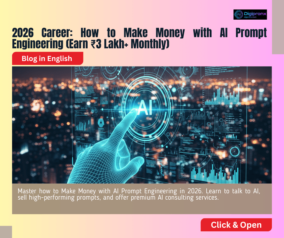 2026 Career: How to Make Money with AI Prompt Engineering (Earn ₹3 Lakh+ Monthly) guide in enlish